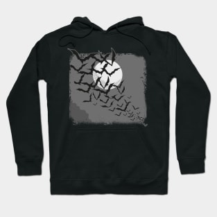 swarm of black bats Hoodie